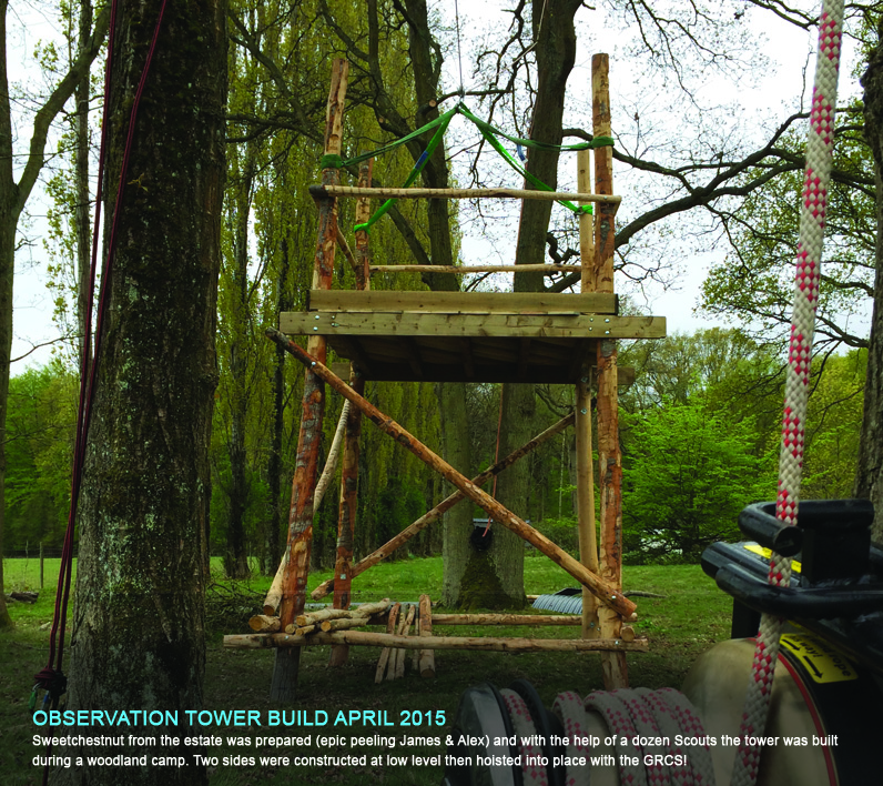 Buxted Scouts Build Observation Tower Scott Fraser Training